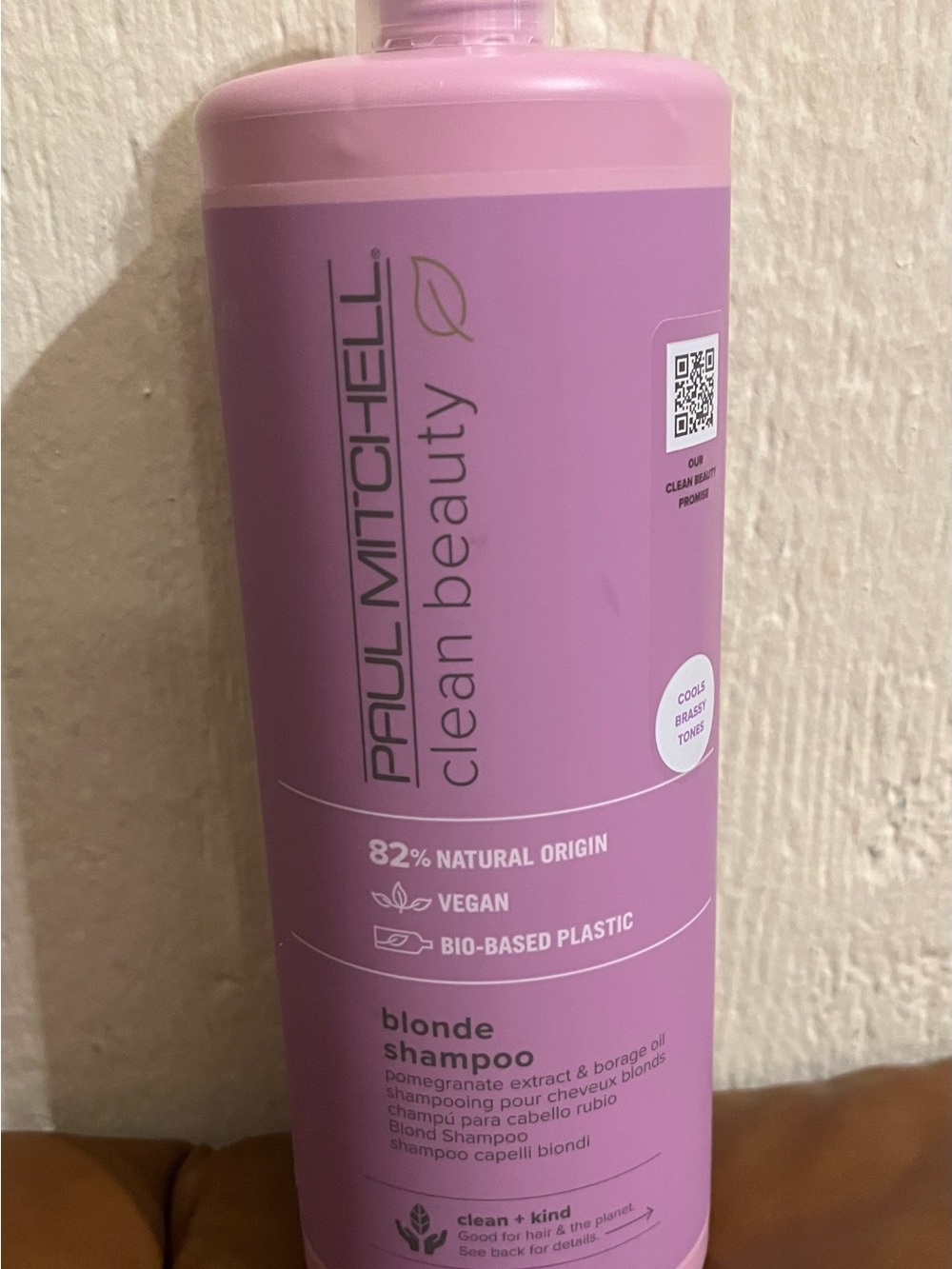 Paul Mitchell Clean Beauty Blonde Shampoo - Pink Lavender Bottle